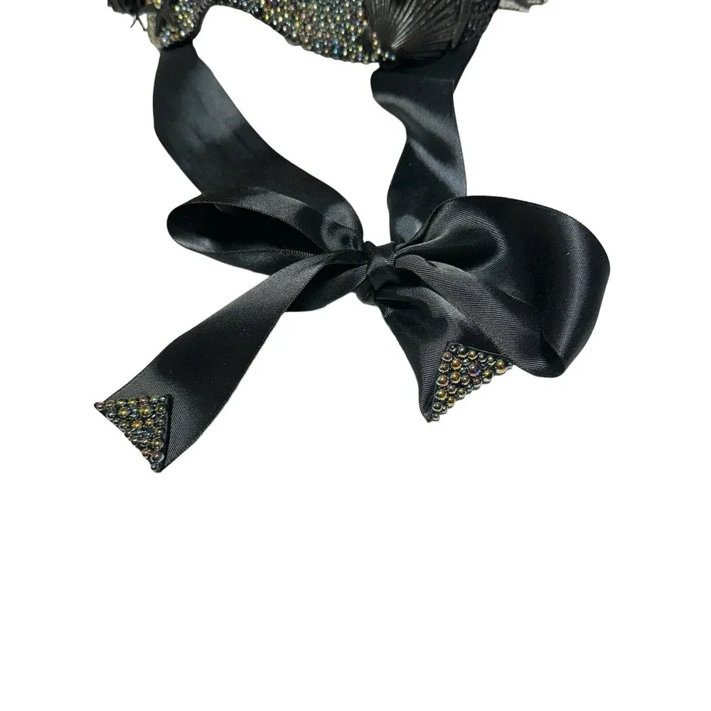 Masquerade Under‎ The Ocean Little Mermaid Seashell Girl Black Mask Ribbon Tie